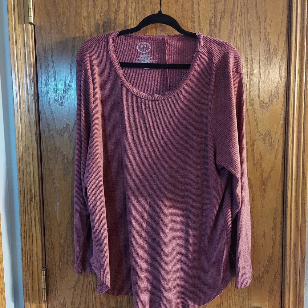 Maurices 2x dusty rose long sleeve sweater pink soft